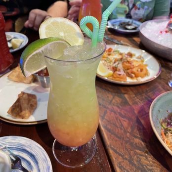 Tiki Rock - Cocktail that is mostly ice with some artificial flavoring. $14 for that nonsense - Tiki Bars Near Me - Boston, Massachusetts
