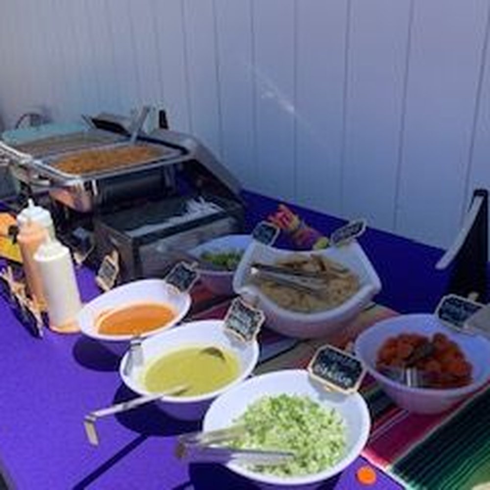 Chuy Tacos - 3 meat taco bar setup comes with all the things. Al pastor, carne asada and pollo asada. So so good! - Caterers Near Me Chuy Tacos - 3 meat taco bar setup comes with all the things. Al pastor, carne asada and pollo asada. So so good! - Caterers Near Me
