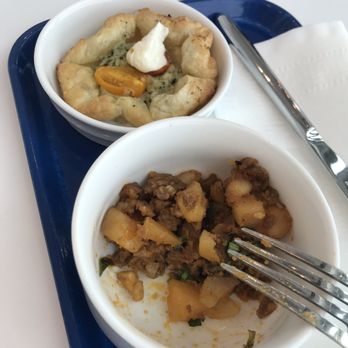 The Centurion Lounge - Tomato galette and rest of chorizo hash - Airport Lounges Near Me - Jamaica, New York