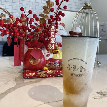 TP Tea - Golden Osmanthus Aiyu Lemonade , iced , 15 % sugar - Bubble Tea Near Me - Millbrae, California TP Tea - Golden Osmanthus Aiyu Lemonade , iced , 15 % sugar - Bubble Tea Near Me - Millbrae, California