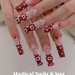 Magical Nails & Spa - Valentines Nails Art.