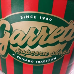 Garrett Popcorn Shops - Tbis 2 gallon tin of Holiday mix (gingerbread  and white chocolate caramel) was $84. Thank goodness if was an office gift.