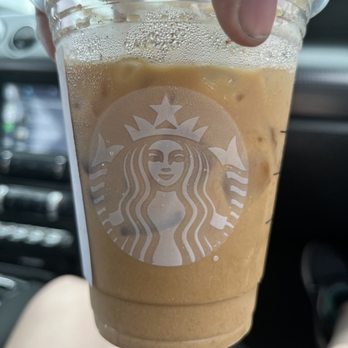 Starbucks - Brown sugar oat milk shaken espresso with vanilla cold foam - Coffee & Tea Near Me - Buford, Georgia