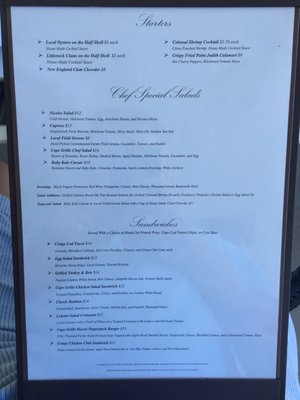 Menu photo 4 The Cape Grille Falmouth, MA Menu photo 4 The Cape Grille Falmouth, MA