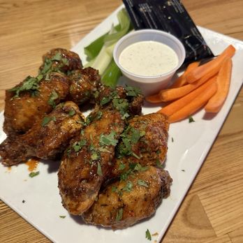Rock & Brews - Corona - Sweet & Spicy Asian Wings huge & Soo good - Burgers Near Me - Corona, California