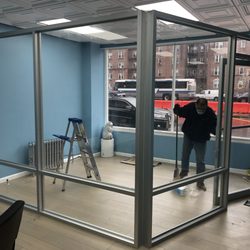 Sunny Blue Glass - Office partition