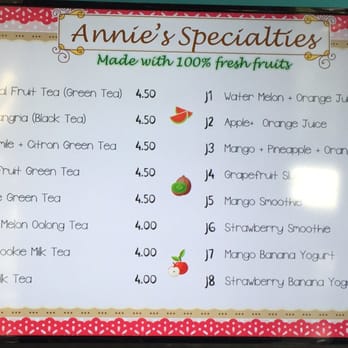 Tea Annie - Menu - Bubble Tea Near Me - Los Altos , California Tea Annie - Menu - Bubble Tea Near Me - Los Altos , California