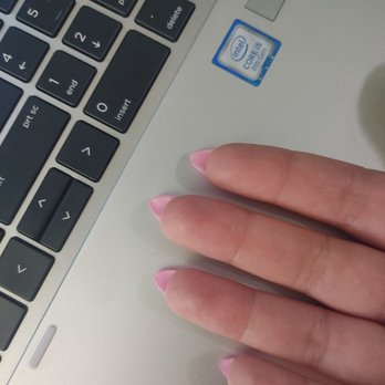 New York Nails - Crooked middle finger nail. - Nail Salons Near Me - Louisville, Kentucky