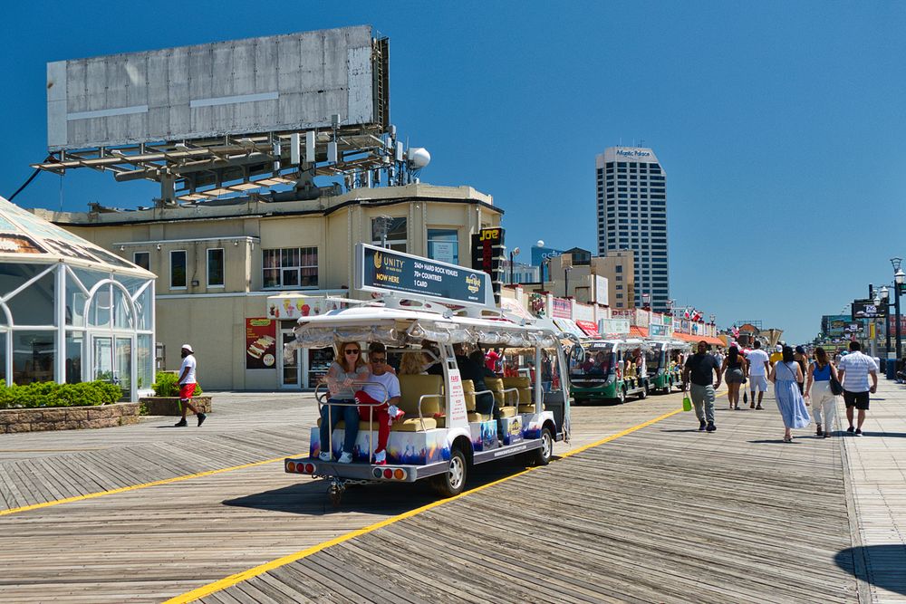 Atlantic City Beach and Boardwalk Image