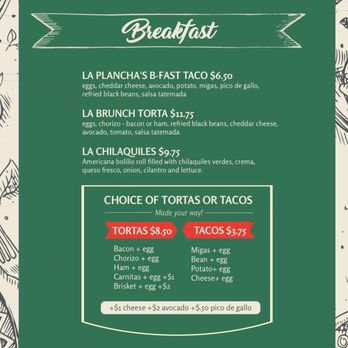 La Plancha - Delicious breakfast menu! - Mexican Near Me - Austin, Texas La Plancha - Delicious breakfast menu! - Mexican Near Me - Austin, Texas
