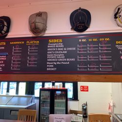 Old Fireman's BBQ and Catering - Menu