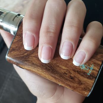 205 Nails & Spa - Basic French manicure with gel polish, you cant even tell how badly the acrylics I had before damaged my nail beds. - Nail Salons Near Me - Vancouver, Washington