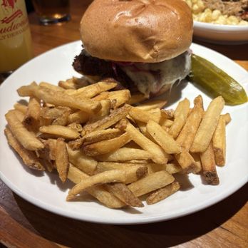 Three Dollar Deweys - Fried chicken sandwich with fries - American Near Me - Portland, Maine