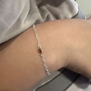 Balboa Gold - Silver heart bracelet with July birthstone. - Jewelry Near Me - Costa Mesa, California Balboa Gold - Silver heart bracelet with July birthstone. - Jewelry Near Me - Costa Mesa, California