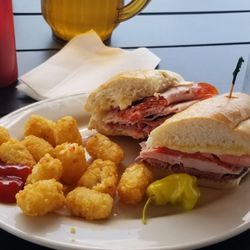 Italian sub w tots. Pretty great