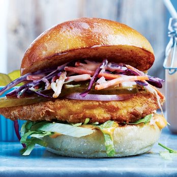 Les Aliments M&M - a fish sandwich with coleslaw and pickles - Grocery Near Me - Blainville, Quebec Les Aliments M&M - a fish sandwich with coleslaw and pickles - Grocery Near Me - Blainville, Quebec