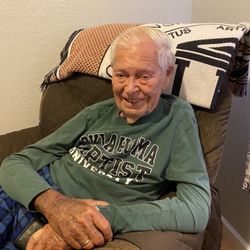Excellent Home Care - Palmdale - Dad relaxing in his room.