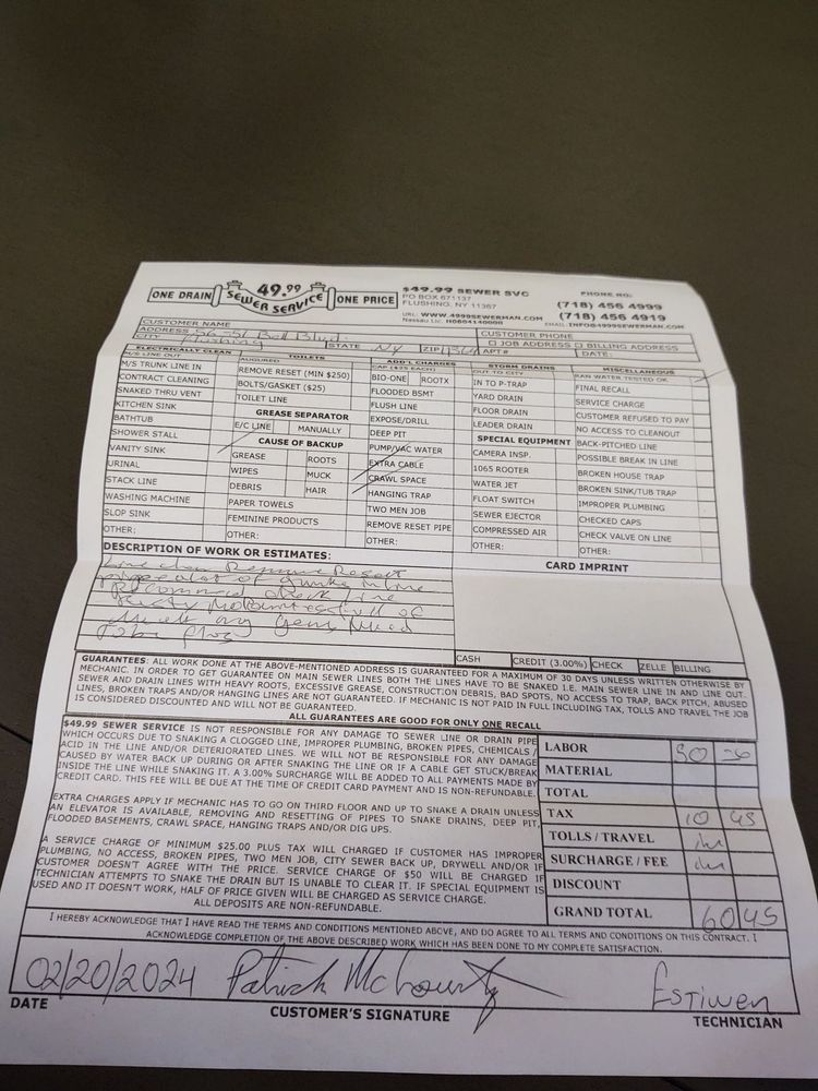 Slide of $49.99 Sewer Man