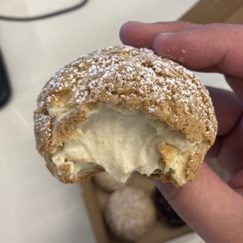 Puffs - Inside the jasmine milk tea puff! - Desserts Near Me Puffs - Inside the jasmine milk tea puff! - Desserts Near Me