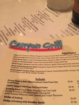 Menu photo 1 Canyon Grill Rising Fawn, GA