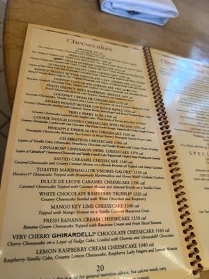Menu photo 2 The Cheesecake Factory Austin, TX Menu photo 2 The Cheesecake Factory Austin, TX