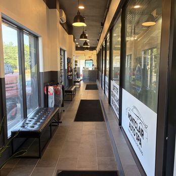 Montclair Car Care - Entrance and windows to watch your car getting washed. - Car Wash Near Me - Montclair, New Jersey