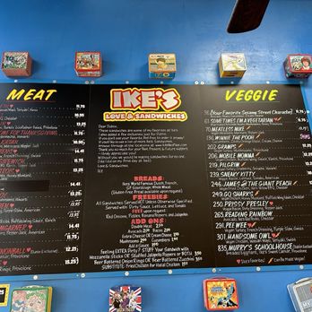 Ike's Love & Sandwiches - Menu - Sandwiches Near Me - Dublin, California Ike's Love & Sandwiches - Menu - Sandwiches Near Me - Dublin, California
