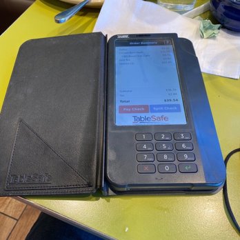 Snooze, an A.M. Eatery - Cool way to pay at the table. - Breakfast & Brunch Near Me - Orange, California Snooze, an A.M. Eatery - Cool way to pay at the table. - Breakfast & Brunch Near Me - Orange, California