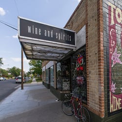 Toast! Wine and Spirits - Brick wall mural faces west on 23rd Ave.