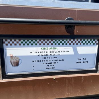 Drinx - Kidz Menu - Coffee & Tea Near Me - Downey, California