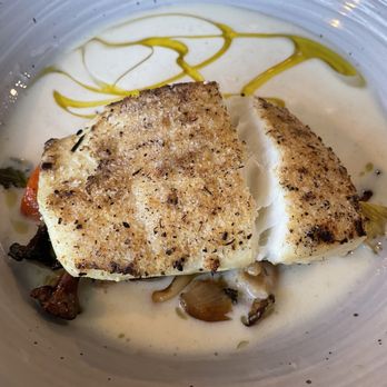 Cathrine's Farm to Table - Halibut with wild mushrooms, curry sauce - New American Near Me - Point Pleasant, New Jersey Cathrine's Farm to Table - Halibut with wild mushrooms, curry sauce - New American Near Me - Point Pleasant, New Jersey