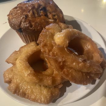 Manley Donuts - Classic glaze and blueberry muffin - Donuts Near Me - Sacramento, California