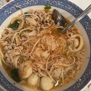 Buddha Thai Bistro - Tom Yum all mixed (added chili oil) - Thai Near Me - Vacaville, California