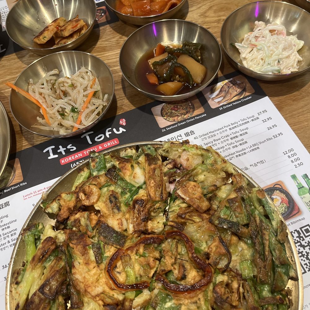 Its Tofu - 25. Seafood Green Onion Pancake - Korean Near Me - Irvine, California Its Tofu - 25. Seafood Green Onion Pancake - Korean Near Me - Irvine, California