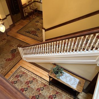 The Tarratine - Beautiful interior stairs - New American Near Me - Bangor, Maine The Tarratine - Beautiful interior stairs - New American Near Me - Bangor, Maine