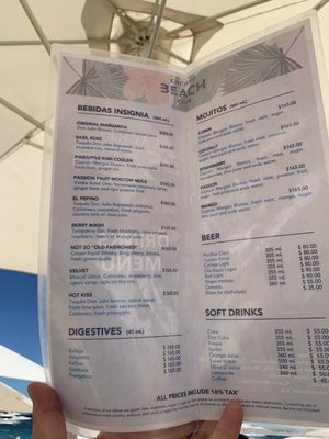 Menu photo 8 Corazon Beach Club Cabo San Lucas, BCS