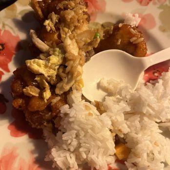 China King V - 9. General Tso's Chicken (Lunch) and 74. China King Fried Rice - Chinese Near Me - Falls Church, Virginia
