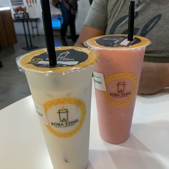 Boba Zzing - Strawberry Creamy Milk & Strawberry Smoothie! - Bubble Tea Near Me - Los Angeles, California Boba Zzing - Strawberry Creamy Milk & Strawberry Smoothie! - Bubble Tea Near Me - Los Angeles, California