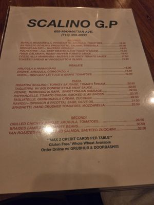 Menu photo 2 Scalino Brooklyn, NY Menu photo 2 Scalino Brooklyn, NY