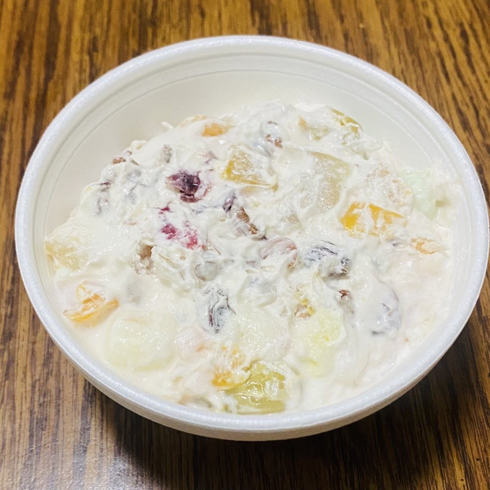Paradise Salad 2 - Taken March 25th, fruit salad and it was delicious, loved that the cream was homemade. - Salad Near Me - Laredo, Texas Paradise Salad 2 - Taken March 25th, fruit salad and it was delicious, loved that the cream was homemade. - Salad Near Me - Laredo, Texas