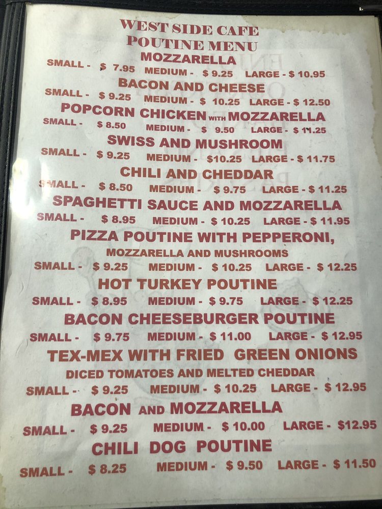 WEST SIDE CAFE 19 Photos & 14 Reviews 260 Queen Street W, Sault Ste