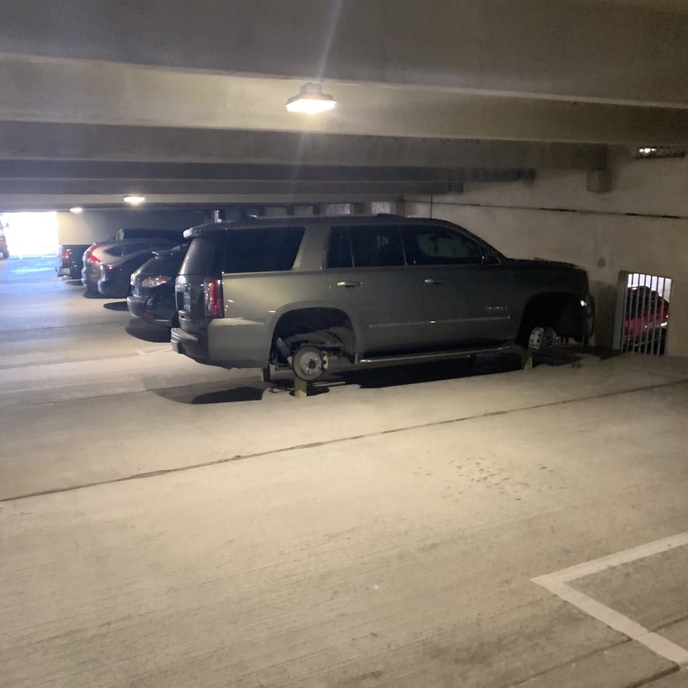 Vitruvian West - SUV on blocks, March 17, 2019 - Apartments Near Me - Addison, Texas