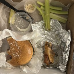 The box dinner  ( I hid the bones)