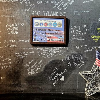 River View Grill & Bar - Tribute wall to our service men and women - Bars Near Me - Three Rivers, California