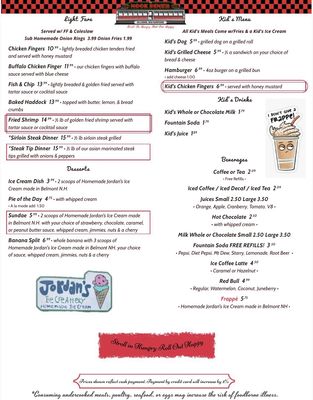Menu photo 3 Hanna's Diner Hillsboro, NH