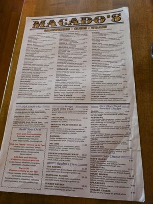 Menu photo 4 Macado's Salem, VA Menu photo 4 Macado's Salem, VA