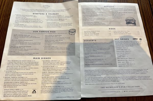 Menu photo 2 Deacon Brodies Tavern Edinburgh, EDH