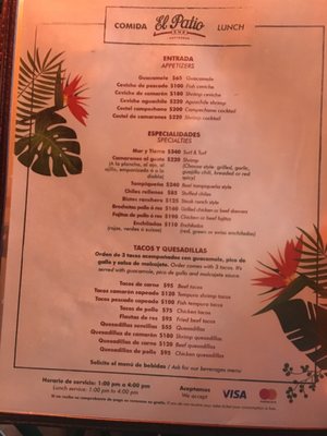 Menu photo 6 El Patio Ens Gastrobar Ensenada, BCN