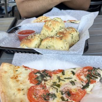 Terra Mia Pizzeria Tustin - New York Slice with knots - Pizza Near Me - Tustin, California