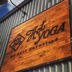 Hot Yoga Of East Nashville - South side of the building facing downtown, which is just 1 mile away!